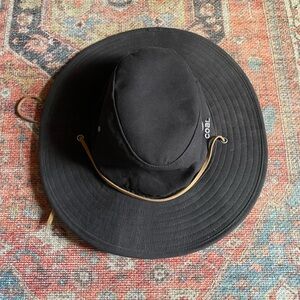 Coal wide brim sun hat